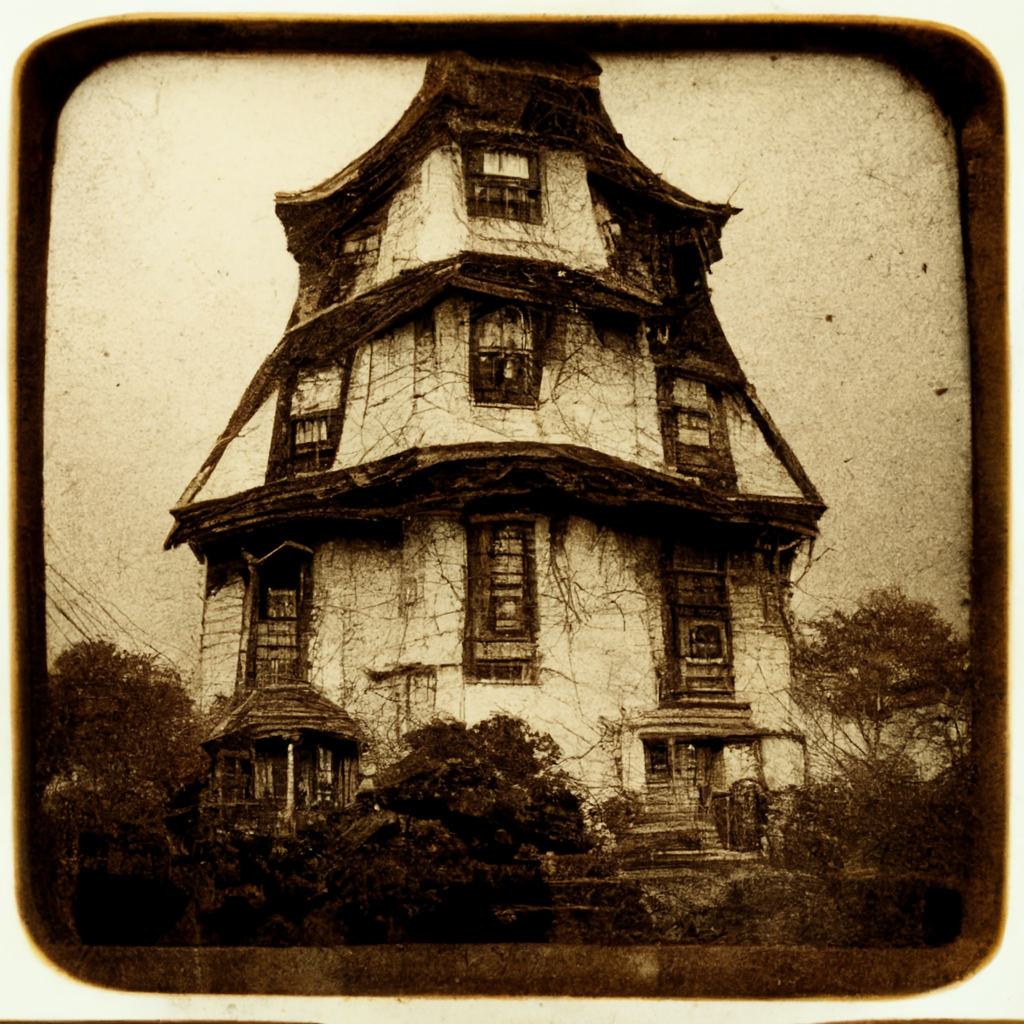 Old photo of Amityville horror house