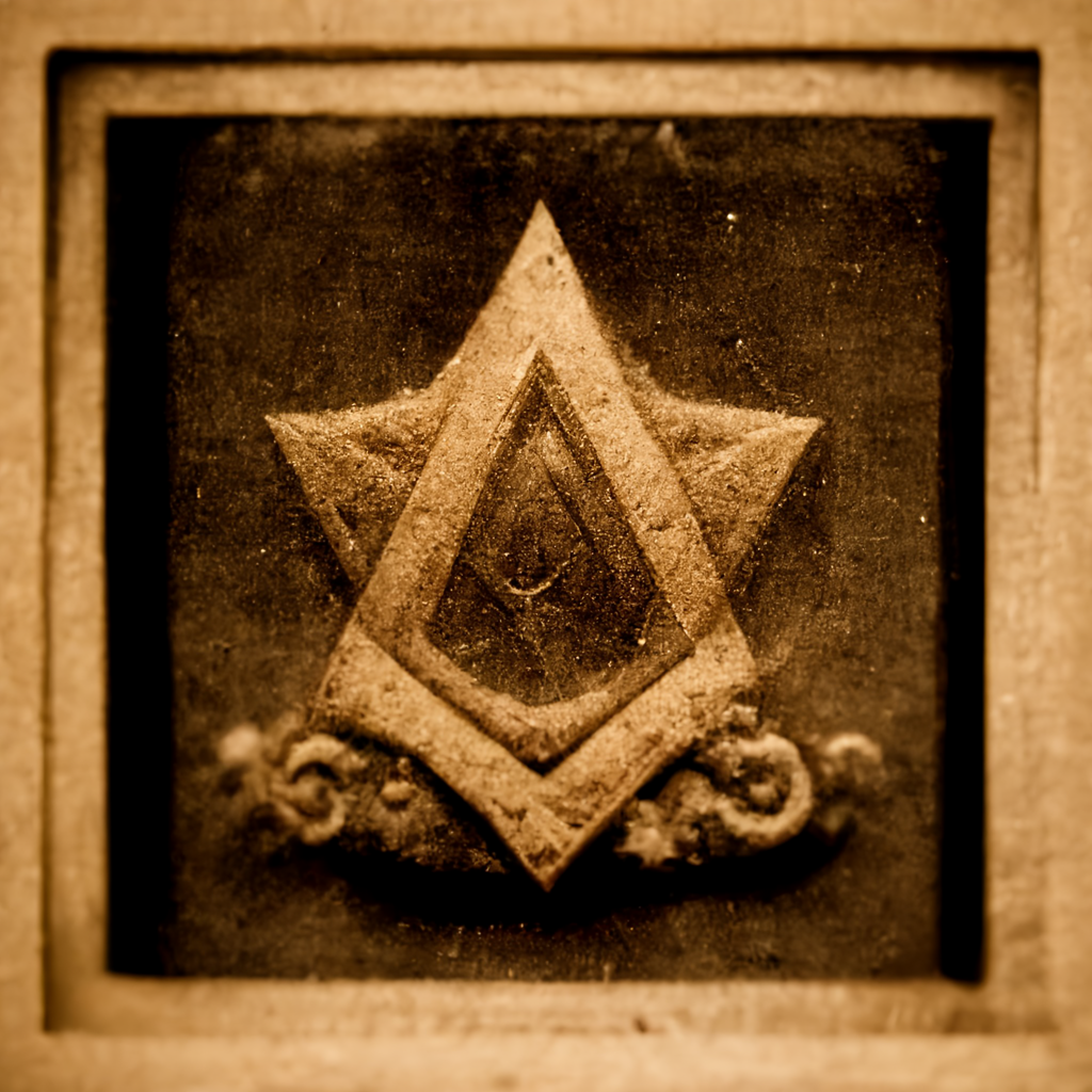 old photo of the freemason symbol