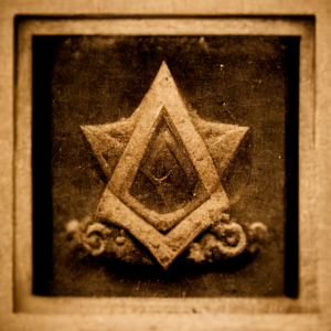 old photo of the freemason symbol