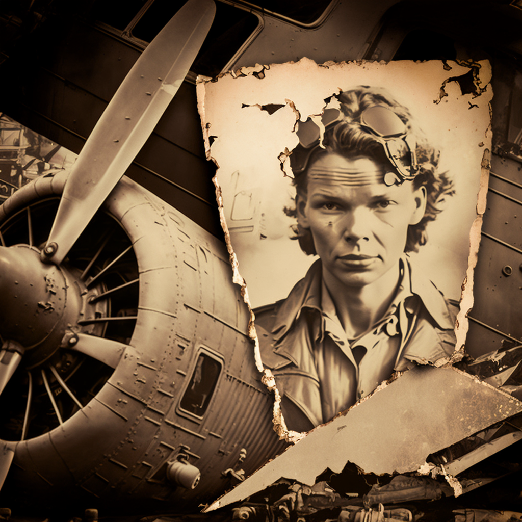 an old photo of The Disappearance of Amelia Earhart