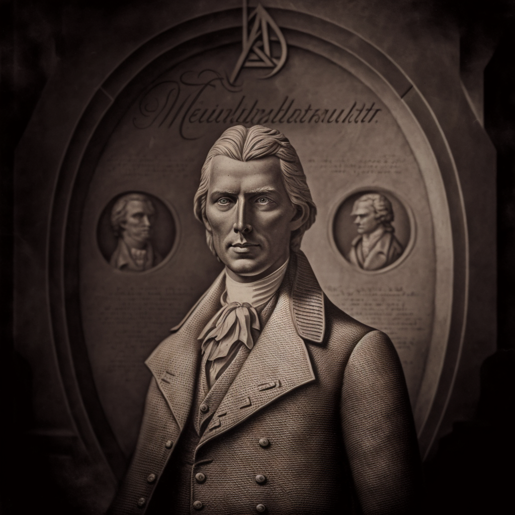 a photo of Andrew Weishaupt, The Founder of the Illuminati